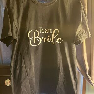 Gildan Black 'Team Bride' Short Sleeve Tee